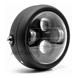 Motocicleta Negro 6.5 Faros Hi/lo Beam Bobber Chopper