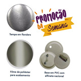 Insumos/ Suprimentos Para Boton 100 Pçs 3,5 Cm