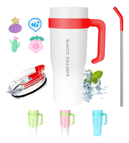 Vaso Térmico Mug De Acero Inoxidable 1.2 L Con Frio Y Calor