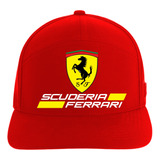 Gorra Scuderia Ferrari  Racing 5 Paneles Premiun Red