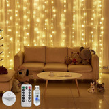 Cortinas Luces 300leds Decorativas 8 Modos 3x3m Usb Remoto