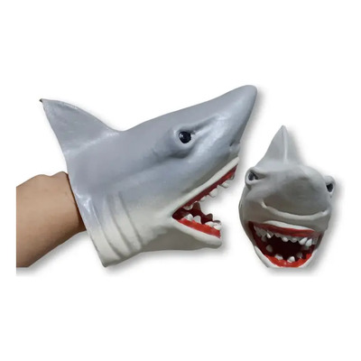 Shark Puppet Yeah Tiburón Goma Flexible ,excelente Calidad  | MercadoLibre
