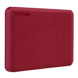 Disco Duro Externo Toshiba Canvio Advance 2tb Usb 3.0, Rojo