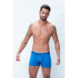 Kit Com 10 Cuecas Boxer Lisas