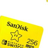 Cartão Memória Sandisk 256gb Nintendo Switch Com Nota Fiscal