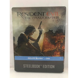 Resident Evil The Final Chapter Esicion Steelbook Blu-ray+dv