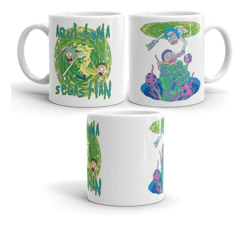 Mugs Rick Y Morty Personalizado Con Nombre / Taza / Vaso