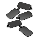 Set 5 Unids Placas Dijes Etiquetas Militares De Acero Hombre