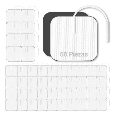50 Electrodos Parches Para Electroestimulador Tens Ems Almohadillas De Electrodo Para Fisioterapia, De Reutilizables, Electrodos Autoadhesivos De Masaje Tens Para Estimulación Muscular, Masaje | MercadoLibre