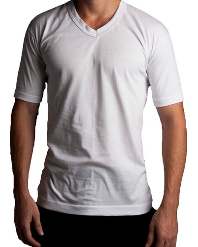 Remera Camiseta Termica Hombre Manga Corta Escote O Y V