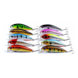 10 Señuelos Pesca Rapala Minnow 7.2cm Lenguado Corvina Truch