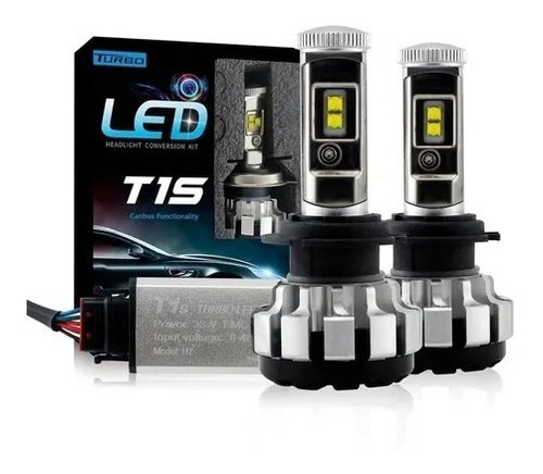 Par Kit Ampolletas Turbo Led H7 T1s Chip Canbus 