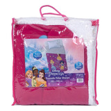 Frazada Polar Sherpa 1,5 Plaza 150x200cm De Niños Mashini Diseño De La Tela Disney Princesa