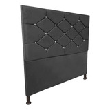 Cabeceira De Cama Box Viúva 130cm Estofada Kasi New Cinza