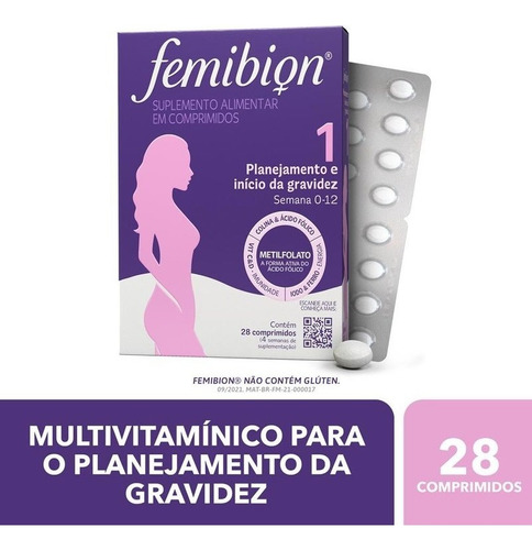 Multivitamínico 1 Para Gravidez Com 28 Comprimidos Femibion