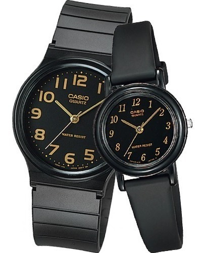 Reloj Casio Clasico Pareja Mq 24 - Lq139 Caratula Barras