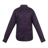 Camisa Casual Hombre Caballero Morado 973-30 Cklass