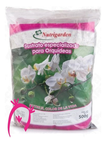 Sustrato Para Orquídeas, 500 Grs, Corteza De Pino Y Turba