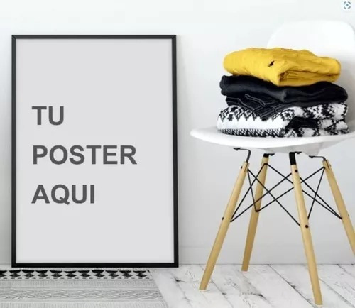 Poster Personalizado Con Marco De Madera 50x70