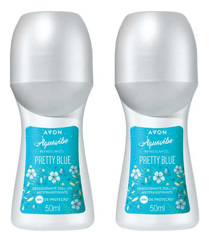 Avon Desodorante Roll-on Pretty Blue 50ml (2 Unidades)