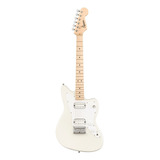 Guitarra Eléctrica Squier By Fender Mini Jazzmaster Hh Mini Jazzmaster De Álamo Olympic White Brillante Con Diapasón De Arce