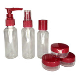 Neceser Set De Viaje X7 Higiene Botellas Cuidado Personal