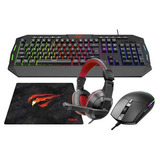 Kit Gamer 4-1 Teclado/mouse/audífono/mousepad Kb501 Havit