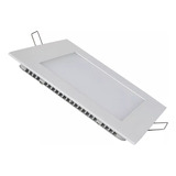 Lampara Led Plafon Sobreponer Cuadrdado 24w Panel Luz Frio