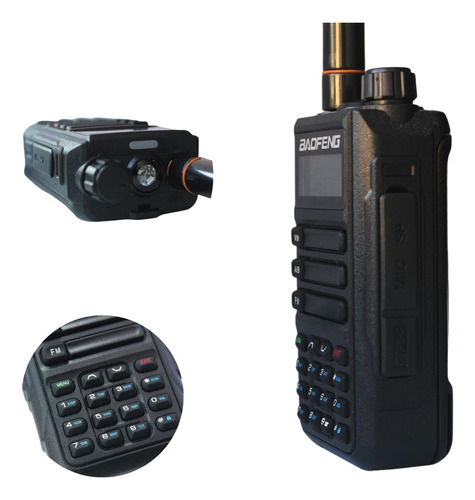 4 Rádios Baofeng Uv16 Plus 8w Walkie Talkie Longa Distancia