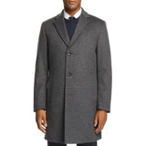 Abrigo Hugo Boss Hombre Nuevo Original Lana Cachemira Gris 