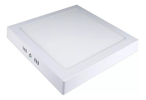 Panel Plafón Led Spot Aplicar 24w Cuadrado Marco Blanco Color Blanco-frío