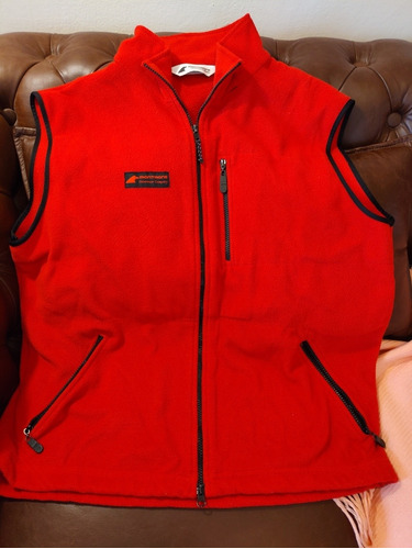 Chaleco Polar Montagne Rojo Hombre  Xxl Usado Impecable!!!