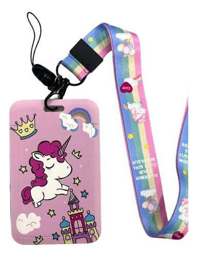 Porta Carnet Documento Unicornio Regalos Detalles Fiestas 