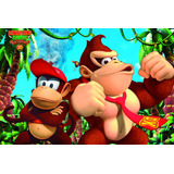 Painel De Festa Infantil Donkey Kong 1,80x1,20
