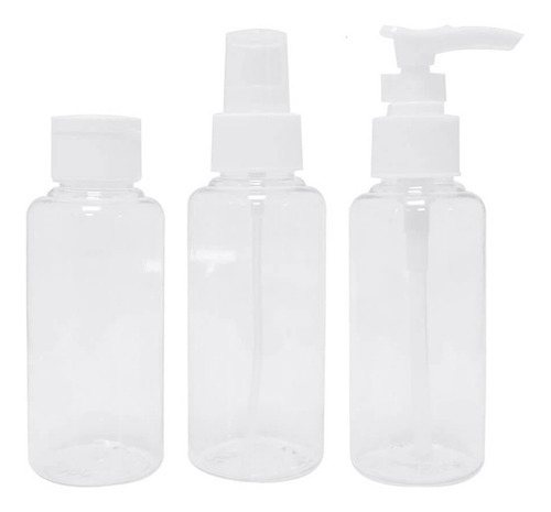 Atomizador Spray Envase Surtidos Plástico 100ml X3 Unidades