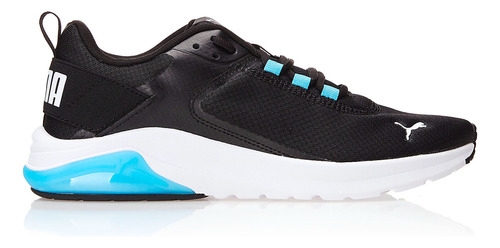 Tênis Masculino E Feminino Electron E Puma Cor Puma Black-puma White-bright Aqua Desenho Do Tecido Liso Tamanho 40