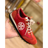 Tenis Toryburch Original Sneakers Rojos Vintage Nylon Runner