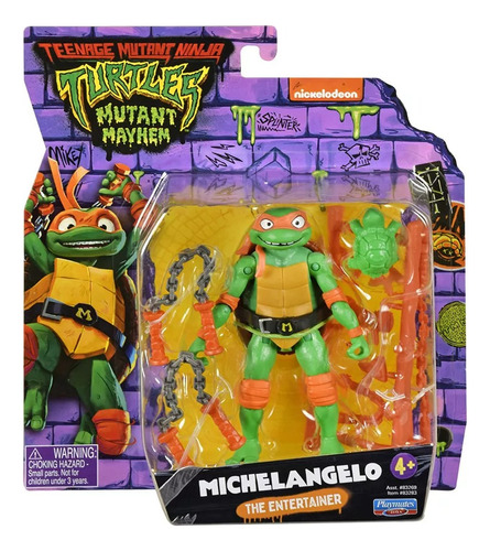 Tortugas Ninja Figura Articulada C/acc Miguel Angel 83269m