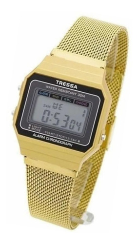 Reloj Tressa Dorado Vintage Unisex Chiarezza Tre0111