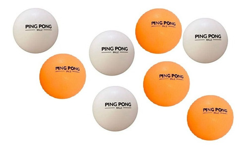 Pelotas Para Ping Pong - Colores Surtidos - 8 Piezas