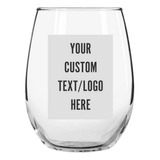 Copas De Vino Sin Tallo A Granel Personalizadas De 9 Oz Carg