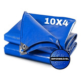 Lona Plastica Cobertura Impermeavel Azul 10x4 Starfer 