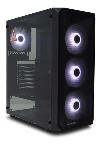 Gabinete Gamer Aureox Volans Arx360g 4 Cooler Fan Led Pcreg