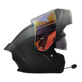 Casco Moto Abatible Con Bluetooth Certifica Dot Night Vision