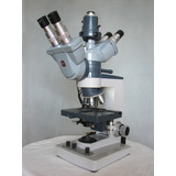 Microscopio, Doble Cabezal, Tercer Tubo, Puntero. Marca Ao. 