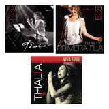 3 Cd+dvd Thalia: Primera Fila + Un Año Despues + Viva Tour 