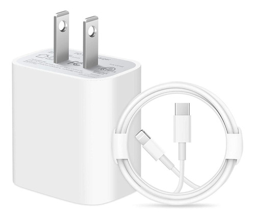 Cargador Cubo +cable Carga Rápida Para iPhone 12/pro/pro Max