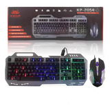 Kit Teclado E Mouse Gamer Iluminação Rgb Pro Gaming Gears