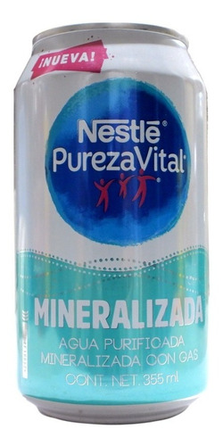 Agua Nestlé Pureza Vital Mineral Lata 355 Ml