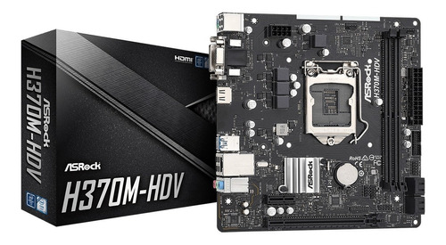 Motherboard Asrock H370m-hdv Intel Lga 1151 Ddr4 Micro Atx